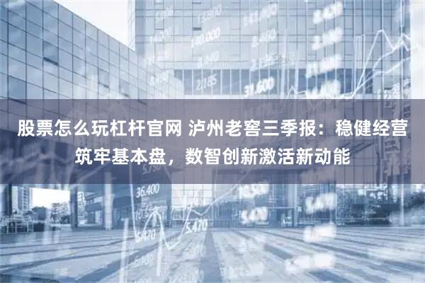 股票怎么玩杠杆官网 泸州老窖三季报：稳健经营筑牢基本盘，数智创新激活新动能